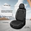 3DLEATHER Waterproof Car Seat Cover for Toyota Corolla 2023, Fully Customized Seat Cover Airbags Compatible, All Season Nappa Leather Protectors with Pockets (Full Black/Standard) view 2