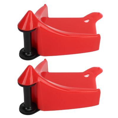 CFTGIW 2Pcs Car Wheel Chock Portable Practical Tire Inserts Heavy Duty Material with Roller System, Cone Shaped Lip for Any Type of Wheel