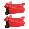 CFTGIW 2Pcs Car Wheel Chock Portable Practical Tire Inserts Heavy Duty Material with Roller System, Cone Shaped Lip for Any Type of Wheel view 1