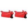 CFTGIW 2Pcs Car Wheel Chock Portable Practical Tire Inserts Heavy Duty Material with Roller System, Cone Shaped Lip for Any Type of Wheel view 3