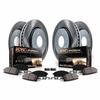 PowerStop Z17 Brake Pad & Semi-Coated Rotor Kit Upgrade Front & Rear SC8061 view 1