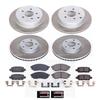 PowerStop Z17 Brake Pad & Semi-Coated Rotor Kit Upgrade Front & Rear SC8061 view 2
