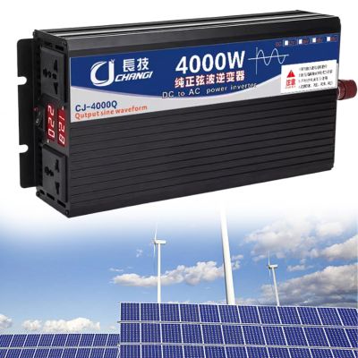 Lakenbroade 3000W 4000W 5000W Pure Sine Wave Inverter 12V 24V 48V 60V /72V to 110V 220V Car Converter Power Inverter with LCD Display and for Motorhomes,Truck,Boat,Camping,Household,Van,72V4000W
