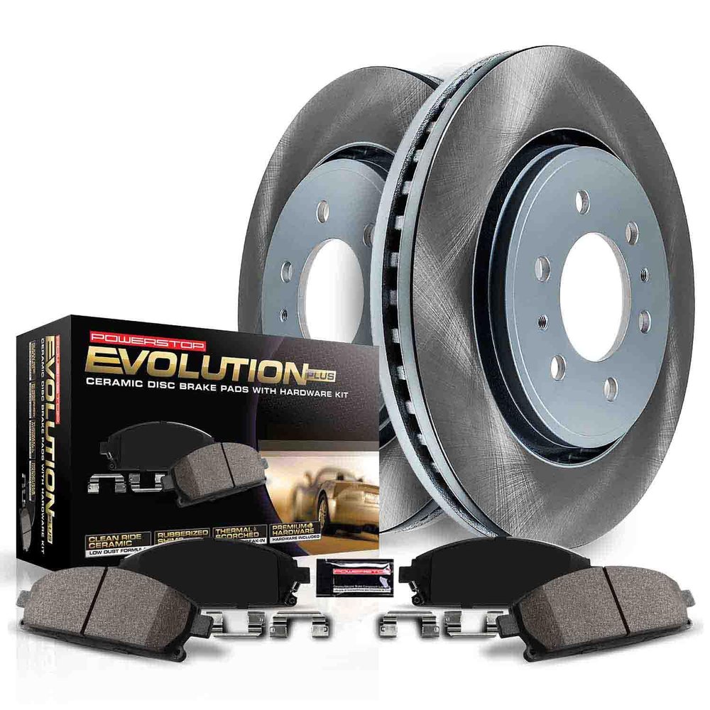 PowerStop Z17 Brake Pad & Semi-Coated Rotor Kit Upgrade Front SC6064