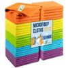 GREEN LIFESTYLE Microfiber Cleaning Cloth 11.5" x 11.5" 50 Pack - Edgeless Microfiber Towels for Cars, Cleaning Rags, Lint Free Car Microfiber Towel, Reusable Cleaning Cloths (Multicolor) view 1