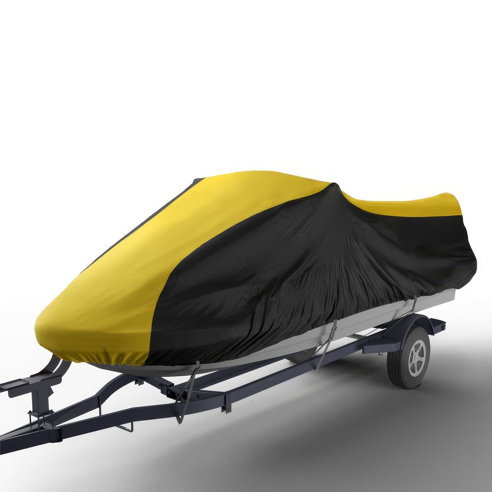 Seal Skin Covers Heavy Duty Jet Ski Cover, Waterproof Marine Grade PWC Cover with UV Protection, Snug Fit for 1-Seater, Compatible with Yamaha, Sea-Doo (Fits 96"-102")