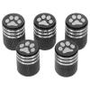 JECOMPRIS Valve Stem Covers for Car Tyres 5pcs Red Tire Valve Caps Stylish Stem Cap Set view 1