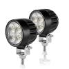 VEGITOR LED Light Pods Round 2.5" 2PCS, 12V Flood Light Pods for Truck Tractor 1800lm 15W, LED Work Light Front Rear Backup Lights for ATV UTV Camper view 1