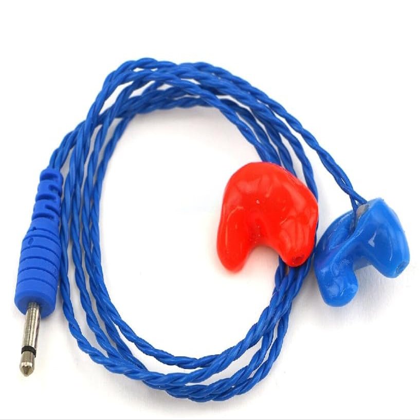 Rugged Radios Mono Semi Custom Molded Ear Bud Speakers with 1/8' Plug for Racing Radios