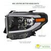 HS Power Switchback Sequential LED Projector Headlights Black Housing- Compatible With 2014-2021 Toyota Tundra SR SR5 Limited TRD Pro Double Cab Models With Level Adjuster High Intensity LED DRL Lamps view 3