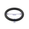 SG Store 2 Pcs Oil Pan Level Indicator O-Ring 11431740045 Compatible with BMW E36 E39 E46 E53 E60 Series Engine Oil Pan Dip Stick Tube Seal O-Ring view 4