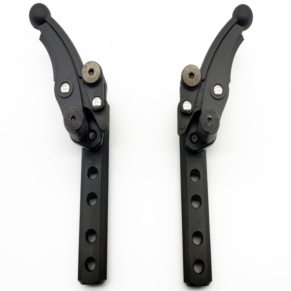 Wheelchair Brake,Composite Scissor Wheel Locks,Compact Scissor Wheel Lock,DIY,Wheelchairs Replacement Parts (1Pair,Black)