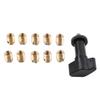 Three T FSFY 10pcs Batwing Windshield Fairing Repair Thread Inserts Kit Brass Gold Motorbike For Harley Electra/Street/Tri Glide Models view 1