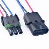 DECKBU 3 pins Male and Female Solenoid Valve Waterproof Connector Plug-in with 16AWG Wires view 1