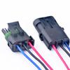DECKBU 3 pins Male and Female Solenoid Valve Waterproof Connector Plug-in with 16AWG Wires view 2