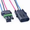 DECKBU 3 pins Male and Female Solenoid Valve Waterproof Connector Plug-in with 16AWG Wires view 3