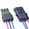 DECKBU 3 pins Male and Female Solenoid Valve Waterproof Connector Plug-in with 16AWG Wires view 4