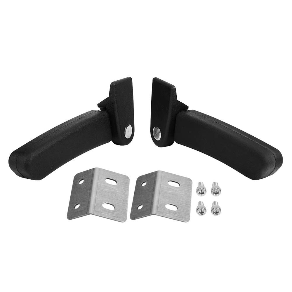 Motorcycle Passenger Armrest, ABS Plastic Rear Seat Folding Top Case Box Armrest Kit, Replacement Accessories for Motorcycles