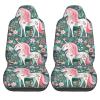 ViLlex Seat Covers Car Seat Cover Car Seat Protector Waterproof Universal Unicorn with Pink Hair view 2