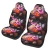 ViLlex Seat Covers Car Seat Cover Car Seat Protector Waterproof Universal Butterflies and Fresh Bush view 1