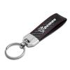 iPick Image for Dodge Demon Real Black Carbon Fiber Loop Strap Key Chain with Red Stitching - Official Licensed view 2