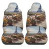 VILLEX Seat Covers Car Seat Cover Car Seat Protector Waterproof Universal Beautiful Eiffel Tower, Black view 2