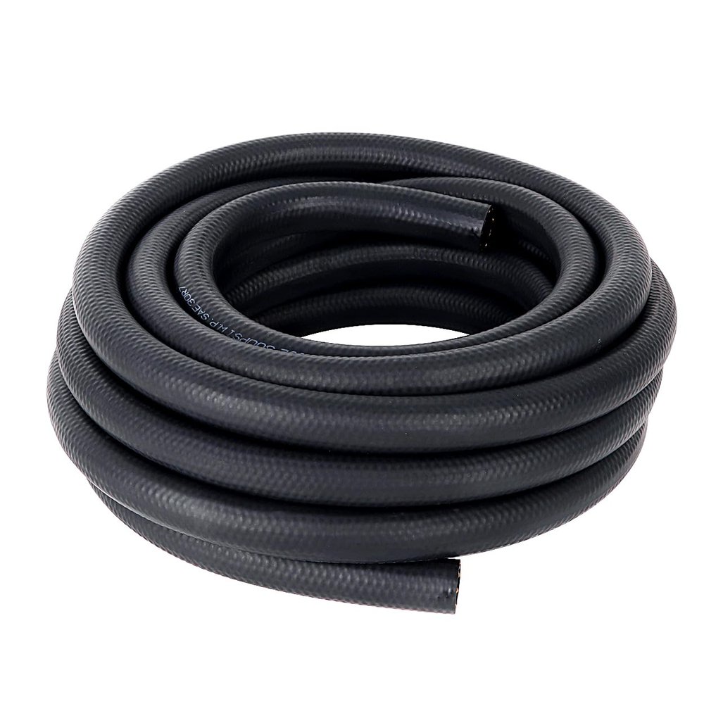 LokoCar Rubber Fuel Hose Line Push Lock 5/8" ID SAE 30R7 NBR 25ft 300PSI