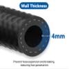 LokoCar Rubber Fuel Hose Line Push Lock 5/8" ID SAE 30R7 NBR 25ft 300PSI view 4