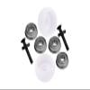 LOS264003 Promoto-MX Upgrades Side Wheel Replacement Lean Bar Wheel Set For LOSI 1:4 Promoto-MX Motorcycle Dirt Bike RTR FXR LOS06000 LOS06002 - Silver view 1