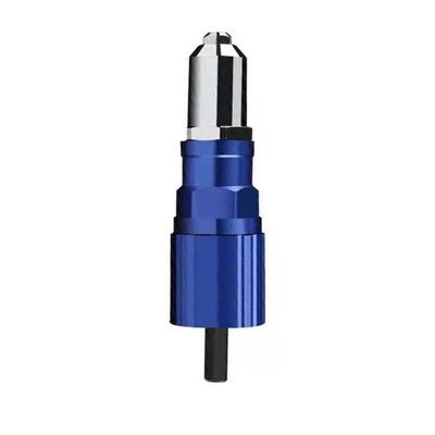 LBXKJQ Electric Rivet Gun 2.4mm-4.8mm Rivet Nut Gun Drill Adapter Cordless Riveting Tool Insert Nut Pull Rivet Tool (Color : Set-A)