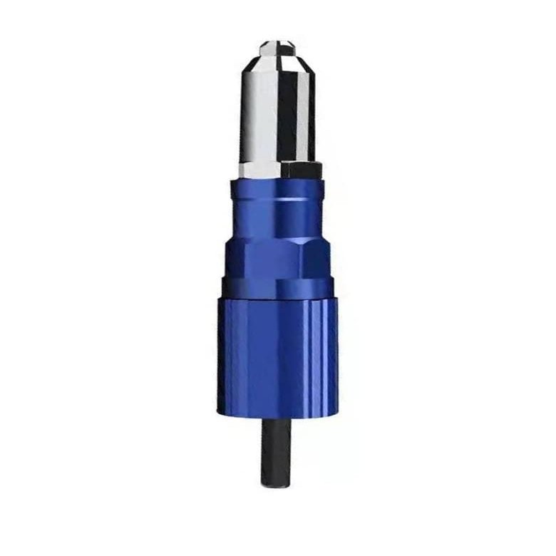LBXKJQ Electric Rivet Gun 2.4mm-4.8mm Rivet Nut Gun Drill Adapter Cordless Riveting Tool Insert Nut Pull Rivet Tool (Color : Set-A)