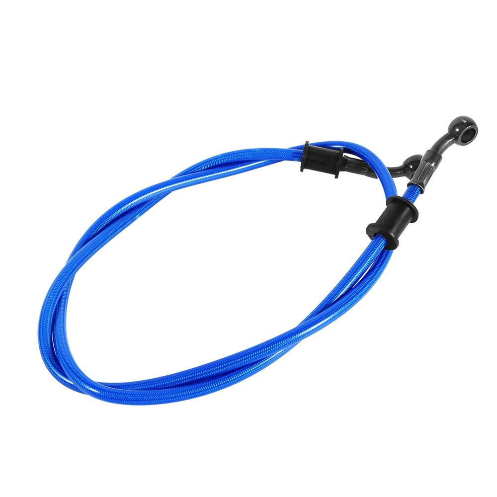 90cm Motorcycle Steel Brake Clutch Oil Hoses Line Pipe Colorful Motorcycle Pit Dirt Bike Enduro Motocross Street Bikes,Silver (900mm)