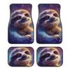 Allhaitong Sloth Print Car Floor Mats All Weather Universal Durable Automotive Floor Mats 4 Pieces Set for Most Cars SUVs Trucks view 1