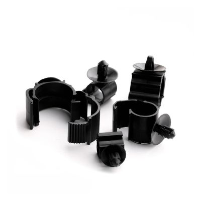 Automotive Electrical connectors 5Pcs Automobile Fixing Clip Corrugated Pipe Buckle Line Rubber Aircraft Nose Bayonet Fit Compatible Car Connector Wiring Harness(21-4)