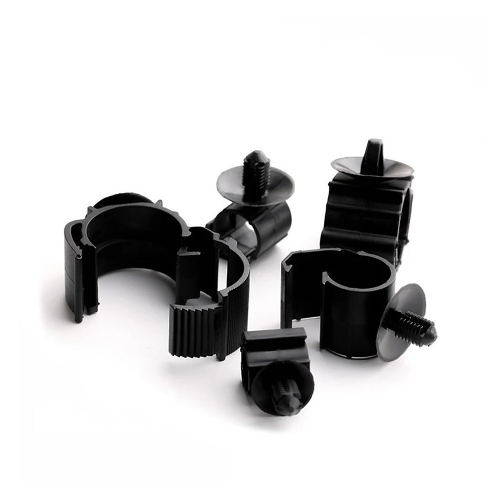 Automotive Electrical connectors 5Pcs Automobile Fixing Clip Corrugated Pipe Buckle Line Rubber Aircraft Nose Bayonet Fit Compatible Car Connector Wiring Harness(21-4)
