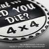 2 pcs Car Emblem 4 x 4 Metal Automotive Badge 3D Metal Car Badges Emblems Round Emblem Decals Car Badge Decals Stickers Compatible with Vehicles Trucks SUV RV Decorations (But die You die) view 3