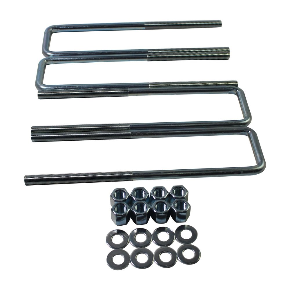 OTMGTGM 4pcs Axle 12.5" Extended Square U-Bolts for 2.5" Wide 1.5" Thick Leaf Springs Compatible with 1988-2019 Chevy GMC Sierra Silverado 1500 Pickup