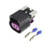 TakenE 1 Set 2 Pin Female Male 15326801 13510085 Automotive Plug Wiring Harness Socket Oil Pump Connector (Color : Female Set) view 1