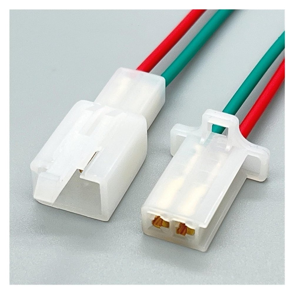 DLAHPJPT 2 3 4 6 9 Pin 2.8mm Motorcycle Car Connector Wiring Harness pl;/UG Nylon Flame Retardant Rubber Sleeve 6030-2981 6030-6991(2Pin Female Male,1 Pc)