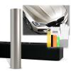 20"x60" (1.6FTx5FT) Platinum Silver PET Super Gloss Metallic High Glossy Vinyl Wrap Auto Car Sticker Decal Film Sheet Bubble Free Air Release Technology with Tool Kit view 1