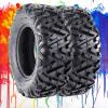 VroomSteel Set of 2 ATV Tires 25x10-12 ATV Tires, 12 Rim ATV/UTV Tires, 6PR Mud Trail Tires(Set of 2, Tubeless) view 1