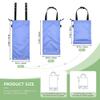 Wudan Blue Purple Car Can Trash Bags 2 Pack with Elastic Opening Hanging Car Trash Bags Auto Litter Bag Trash for Car view 2