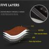 ZXYHBHD Custom Car Trunk Mat, High Side PU Leather Interior Floor Protect Accessories, Compatible with Mazda 3 Sedan 2013-2018,5-Coffee, normal view 2