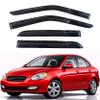 KPY Rain Guards Window Visors for 2006-2011 Hyundai Accent Sedan view 1