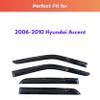 KPY Rain Guards Window Visors for 2006-2011 Hyundai Accent Sedan view 2