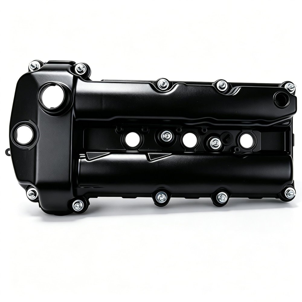 V6 3.0L Aluminum Left Engine Valve Cover with Gaskets Replacement for 2003-2008 Jaguar S-Type, Replace OE C2C38781 Weonefit