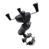 Pasuihcay Motorcycle Handle Bar Rail Mount 37mm Width U-Bolt Mounting Base with 1 Inch Ball for GPS Work for, black view 2