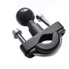 Pasuihcay Motorcycle Handle Bar Rail Mount 37mm Width U-Bolt Mounting Base with 1 Inch Ball for GPS Work for, black view 4