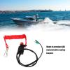 Vomeko 8.5cm Boat Outboard Switch Engine Motor Lanyard Kill Urgent Stop Button,for 65W8257501 and 67D8257500,Outboard Engine Motor Kill Switch for T15 F2.5 F4 F5 F6 HP view 3
