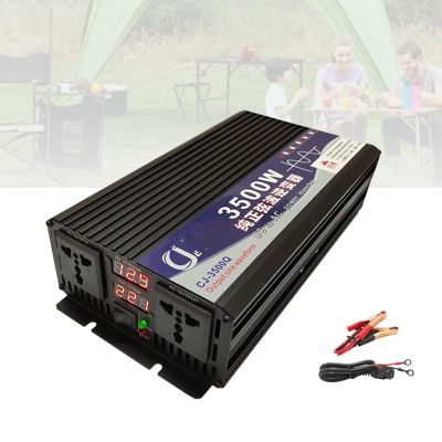 OFJIR Inverter (3500-5000w), Pure Sine Wave Power Inverter, Dc 72v to 110v/220v Ac Converter, Dual Digital Display and Dual Sockets, Suitable for Home, Rv, and Outdoor Emergency,72V-3500W-110V